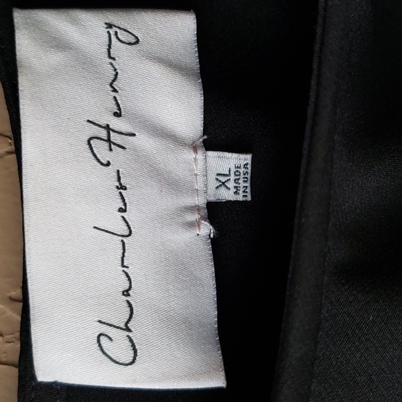 Charles Henry Black Dress With Bell Sleeves XL Midi - Picture 3 of 9